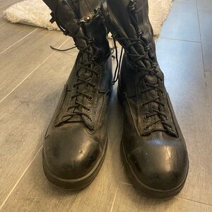 Steel toe combat boots 10.5